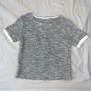 Zara Jacquard Top with Colorful Weave, Small